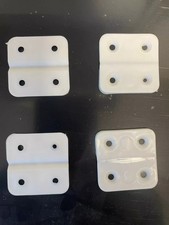 10 x PLASTIC HINGES, 4cm