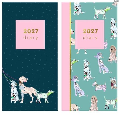 2027 dogs pocket - diary, slim