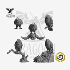 Primal Hounds Crow Decoration Pack 28mm Conversion Bits For Sci-fi Marines