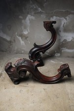 Carved Wooden Wall Sconce