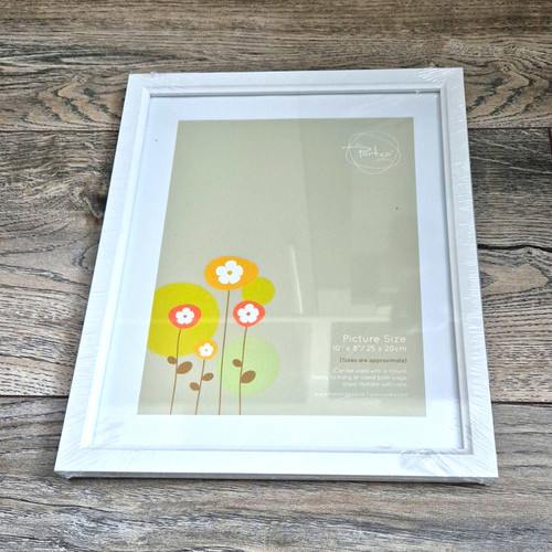 Wilko white ridged photo frame - wilko,
