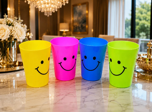 Pack smiley face plastic - smiley,