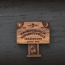 Mini wooden ouija board - board, with