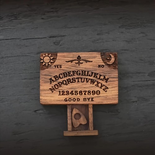 Mini wooden ouija board - ouija,