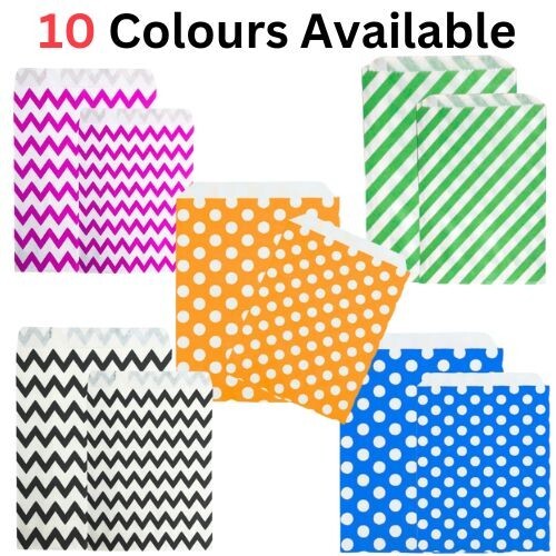Candy stripe paper bags party - paper,