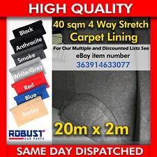 CAMPER VAN CAR CARPET LINING 4 way stretch VW T 6 5 TRIM TRANSIT RACE DAY 40sqm