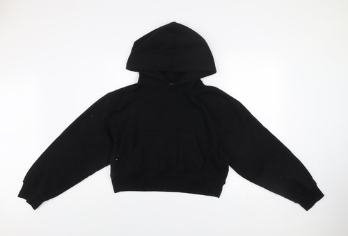 Zara women black cropped - black,