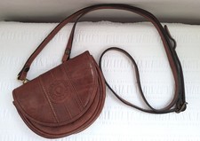OROTON AUSTRALIA VINTAGE BROWN  LEATHER CROSSBODY SATCHEL TOTE HANDBAG