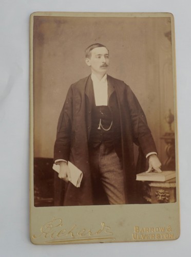 Cabinet card man in - cabinet, of