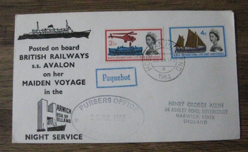 Avalon harwich to - to, of
