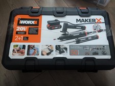 WORX WX991L 20V (3) PC MAKERX Combo: Rotary + Angle Grinder + Wood/Metal Tool-CR