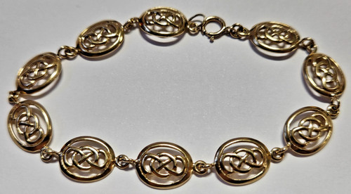 9ct yellow gold openwork - gold, knot