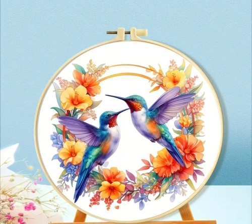 Hummingbird cross stitch - hummingbird,