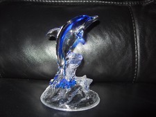 Dolphin glass crystal Ornament