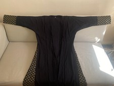 Arabian Long Kimono Robe Gown Cloak Gold Black Sz 56 (UK 14-16) BN