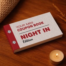 Date Night In Coupon Book Gift For Couples Valentines Anniversary Gift For Him
