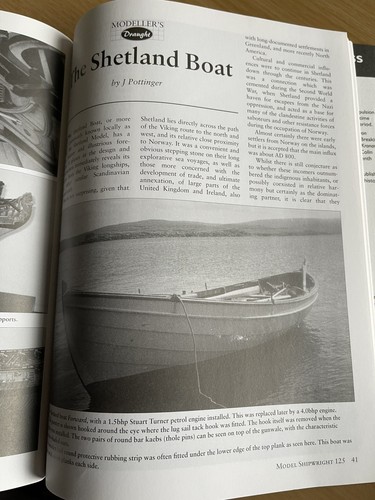 The shetland boat model - shetland,