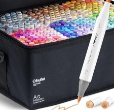 Ohuhu Dual Tips Permanent Marker Pens 320 Colours, Honolulu Art Markers