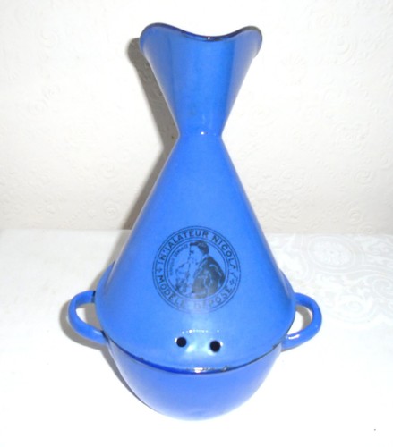 Vintage purple blue enamel - purple/blue,