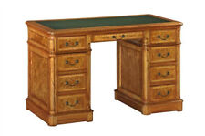 Burr Walnut Pedestal Desk |