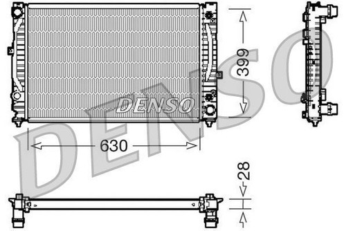 Denso engine cooling radiator - denso,