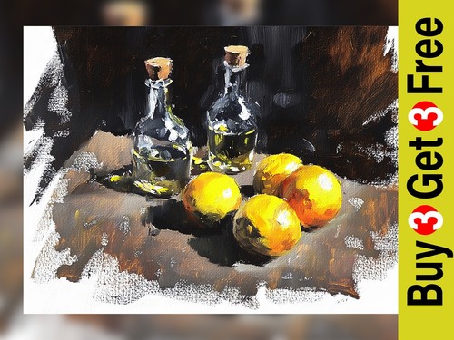 Rustic still life - still, print