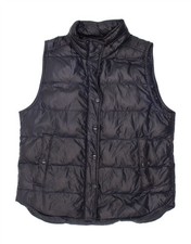 J. CREW Womens Padded Gilet UK 14 Medium Navy Blue Nylon CT76