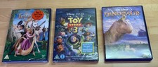 3 x Children’s Disney Films DVDS Bundle - Tangled, Toy Story 3, Dinosaur
