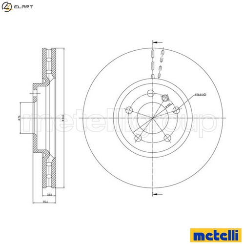 Brake disc 1470c for vw - brake,