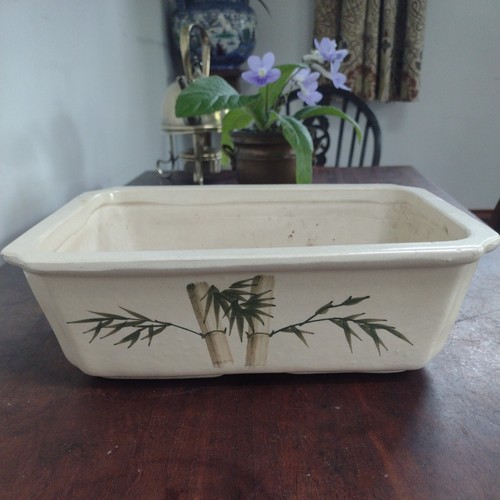 Large oriental bonsai pot - large,