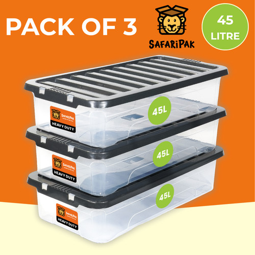 Clear plastic 45l - x,