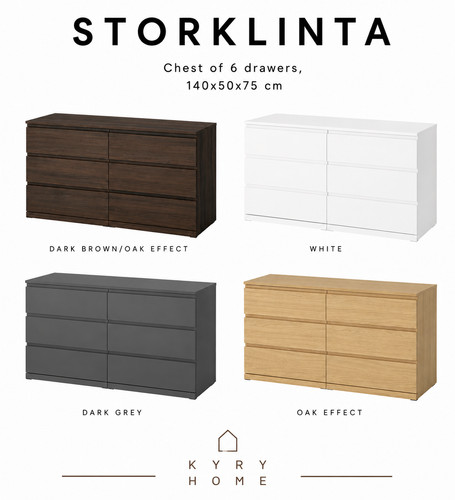 Ikea storklinta chest 6 - of,