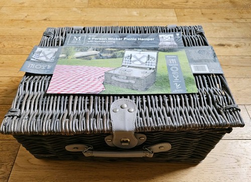 Wicker picnic person hamper - 4,
