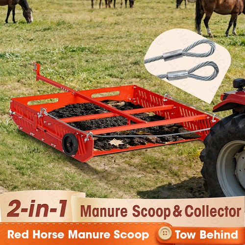 Tow behind manure - 2-in-1,
