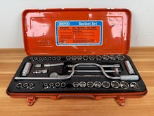 Vintage Draper D42AMB 3/8" Square Drive Socket Set - Japan 42 Piece INCOMPLETE