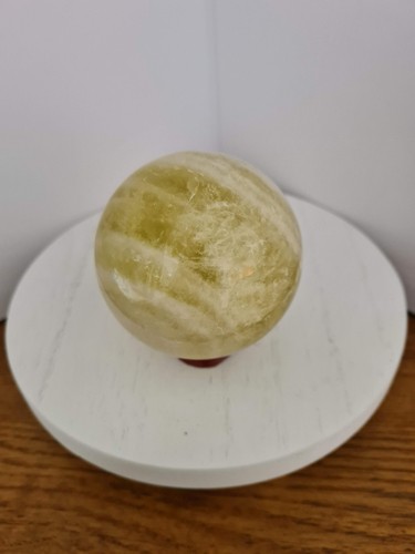 74mm citrine gemstone sphere - citrine,
