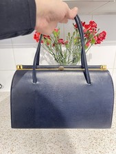 ViINTAGE BLUE FAUX LEATHER