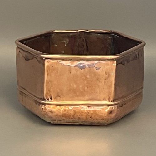 Antique copper planter - antique,