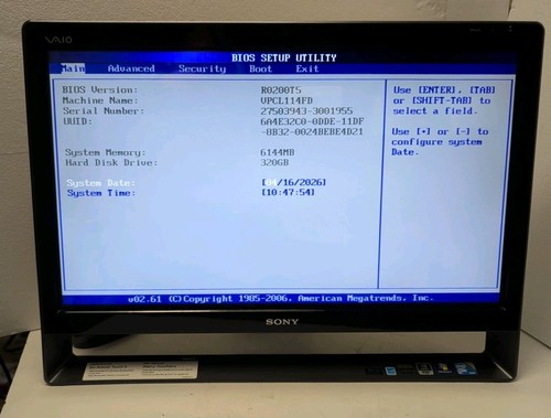 Sony vaio pcv - vaio, pcv-a1111l