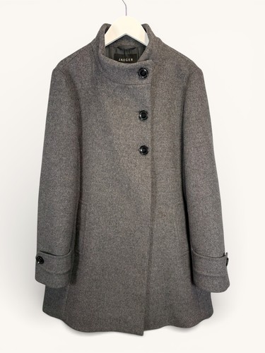 Jaeger coat womens grey 100 - coat,
