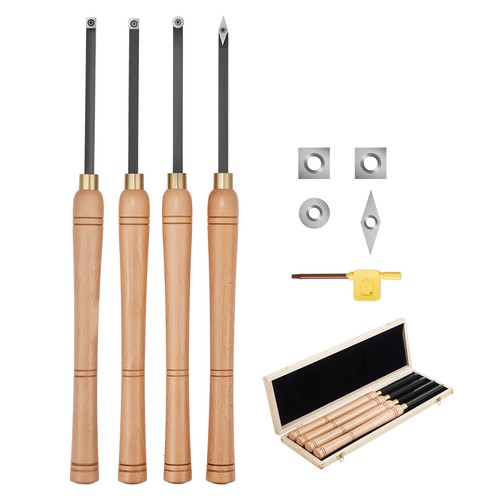 Vevor 4pcs wood lathe chisel - wood,