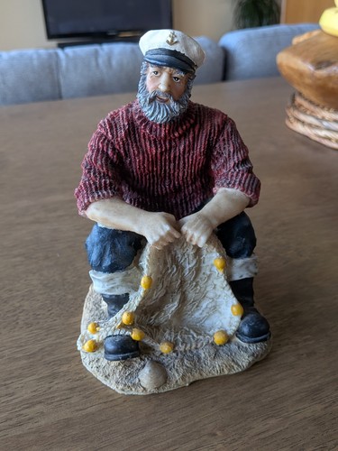 Fisherman captain figurine - fisherman,