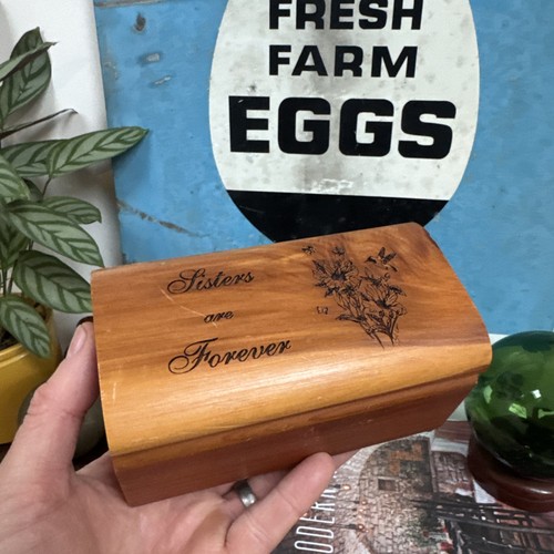 Wooden storage sisters box - wooden,