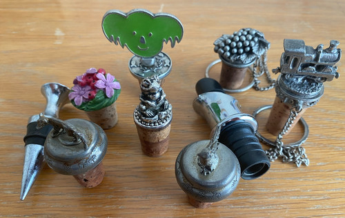 Novelty wine bottle stoppers - ,