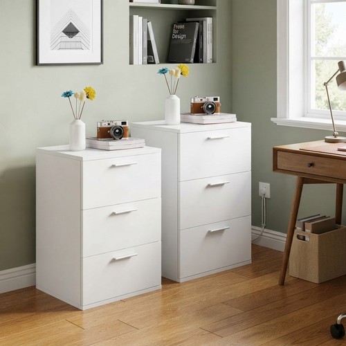 Elegant set white bedside - elegant,