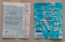 2 x 80s Everton Away Ticket