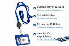 Leather Neck Strap Lanyard, ID