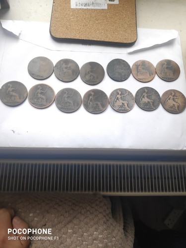 Queen victoria one - one, coins