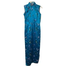 VTG Turquoise Cheongsam Qipao