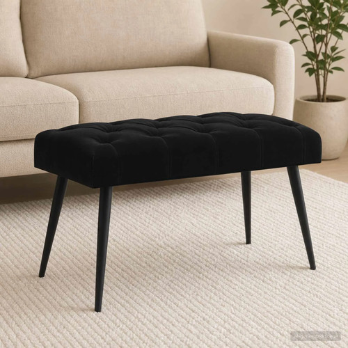 Vidaxl button tufted black - vidaxl,